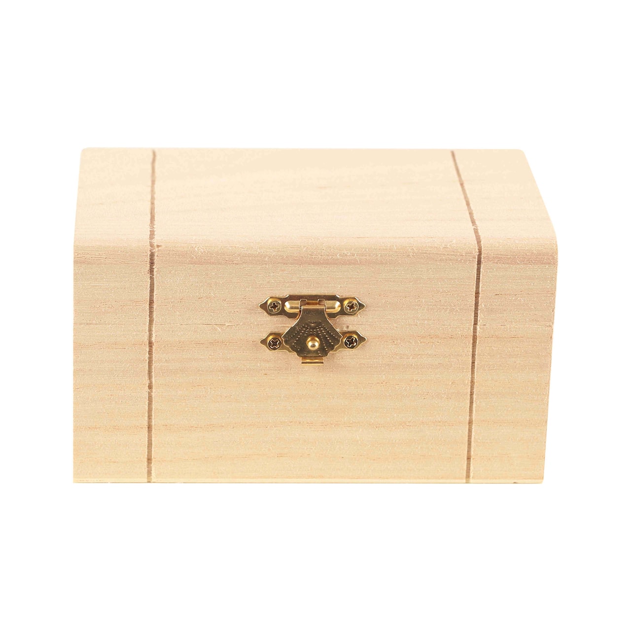 Unfinished Wooden Hinged Box by Make Market®